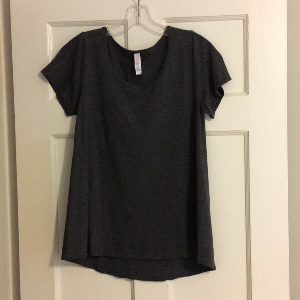 LuLaRoe gray striped t-shirt (size small)